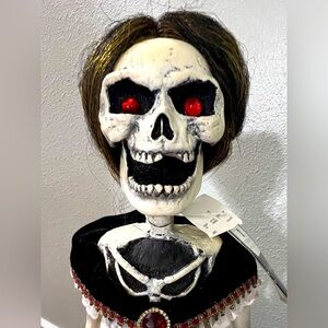 NEW RARE Katherine's Collection Skeleton Queen Halloween Doll 31” Tall Spooky